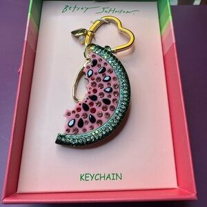 Betsey Johnson Keychain/Purse Charm. Includes Very Cute Gift Box.